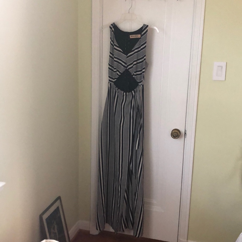 Reverse Striped Dress